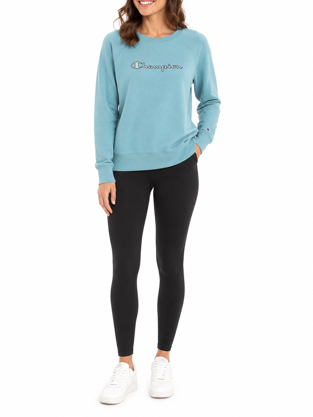 Champion Size Small Blue Crewneck Athleisure Sweatshirt
